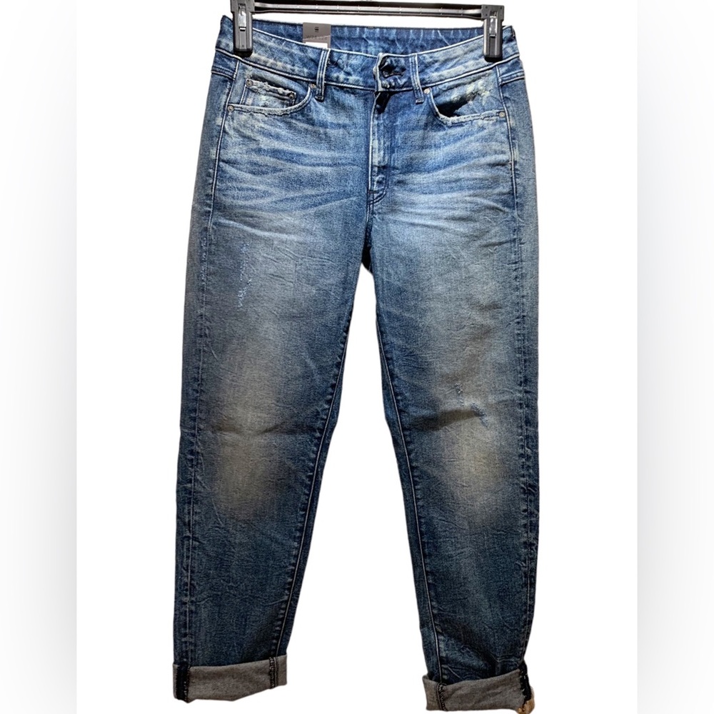 NWT G-Star RAW women’s dark washed boyfriend jeans size W 30” L29”